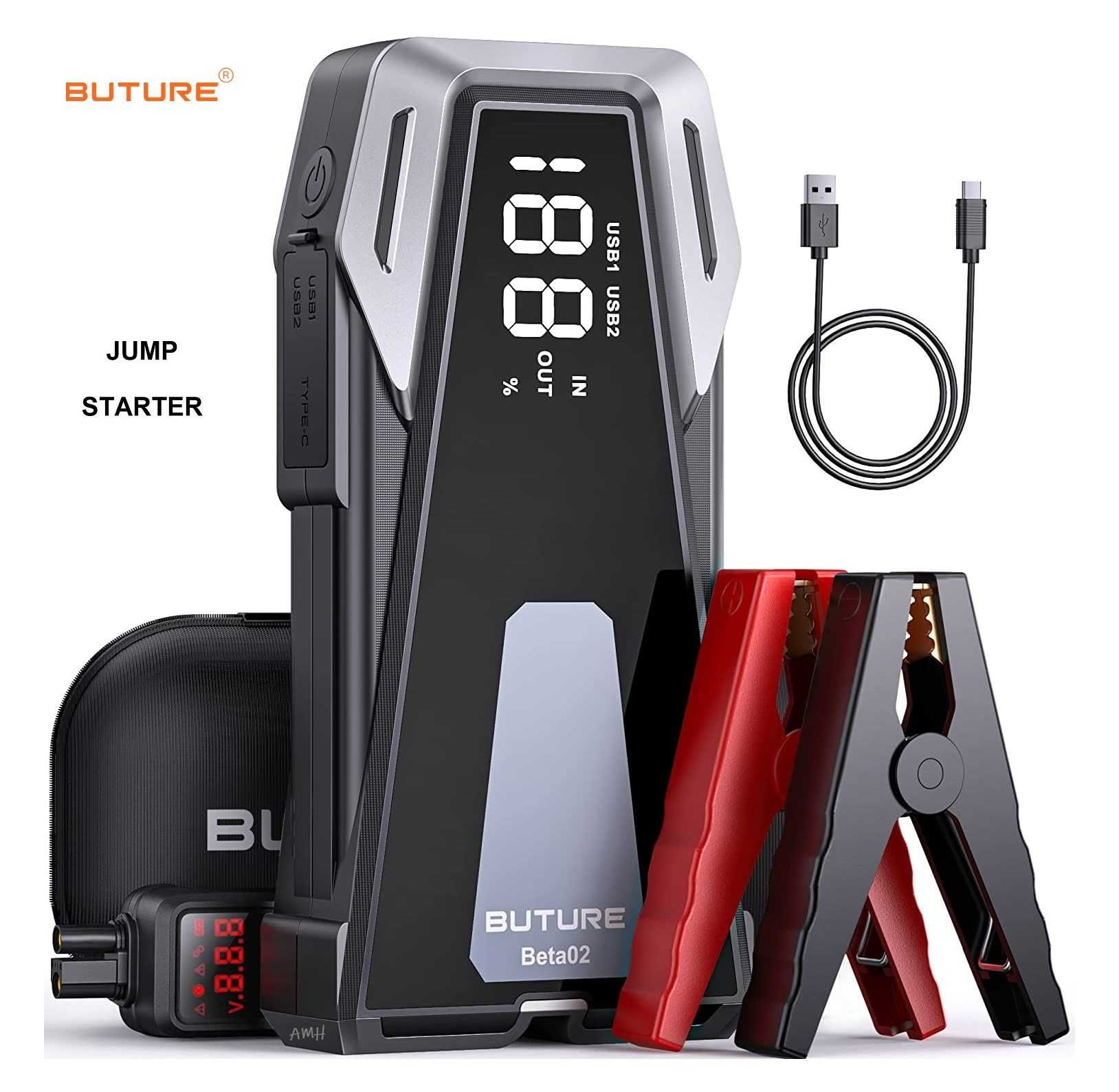 Jump starter 2500A booster 21800mAh power bank arranque bateria