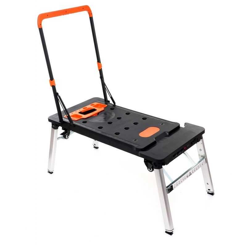 KRAFT&DELE Stół Warsztatowy Roboczy Składany 7w1 Wózek Kobyłka KD10748