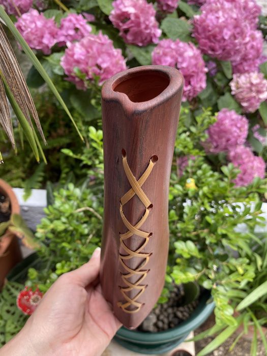 Vaso flor planta decorativo espartilhos