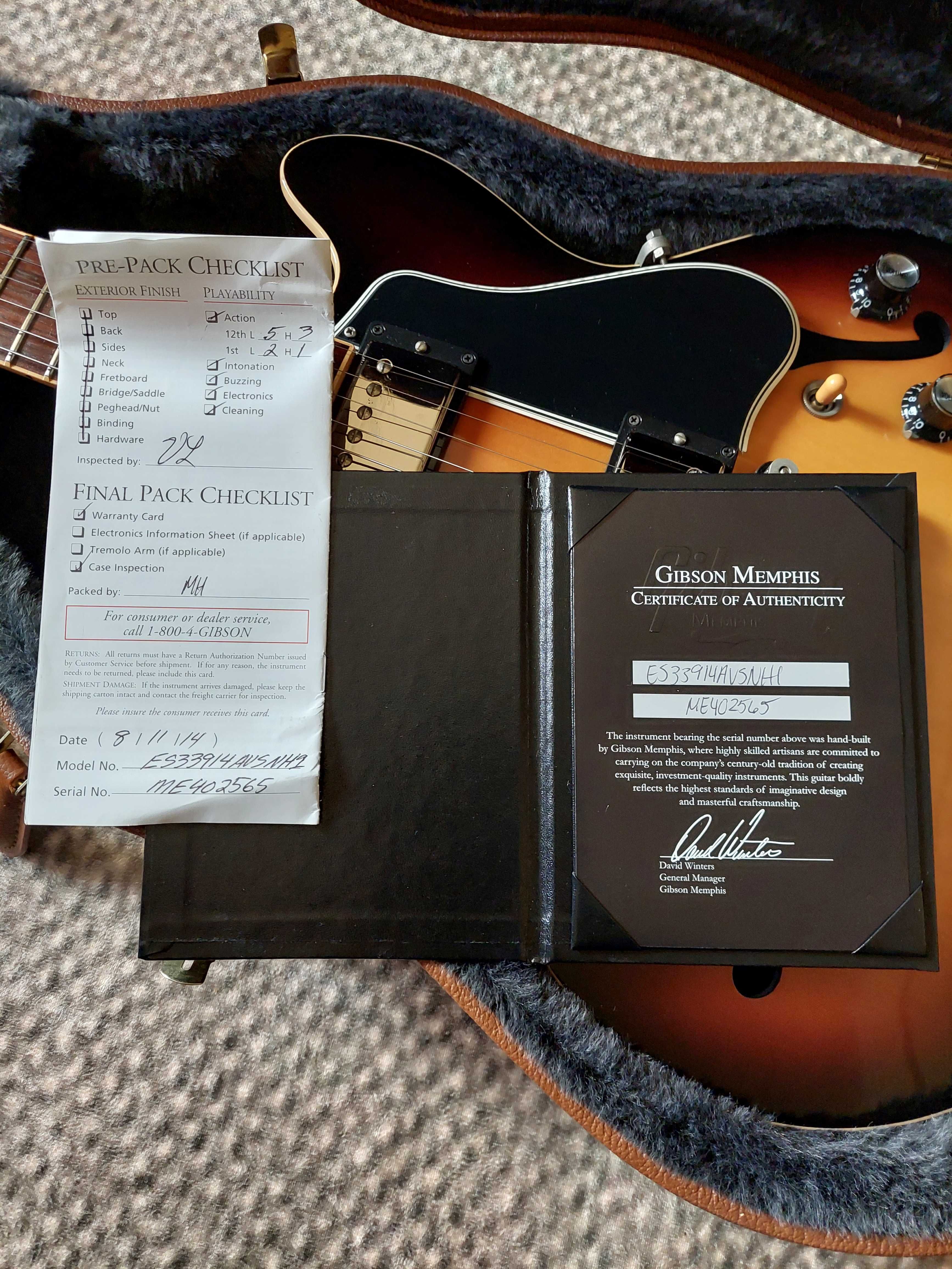 Gibson ES-339 Semi-Hollow Electric Guitar - Memphis 2014