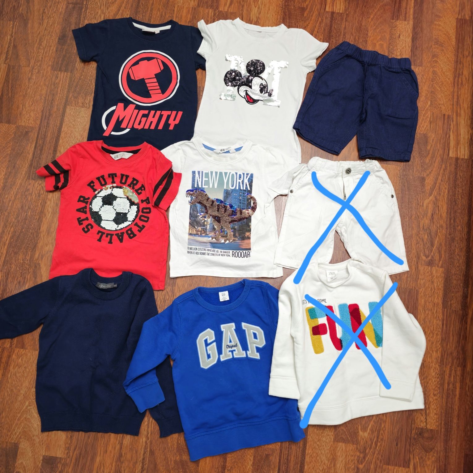 Футболка шорты H&M, Panco fox&bunny, Mothercare для мальчика