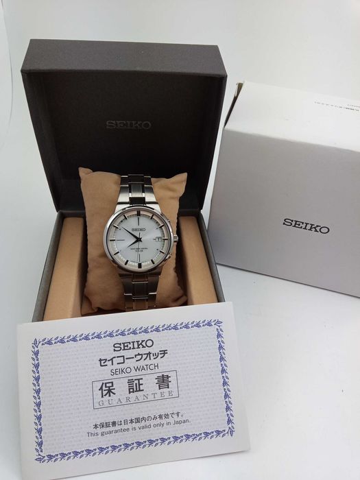 Титановые часы Seiko Solar SBTM203 - радиоконтроль, сапфир, Japan made