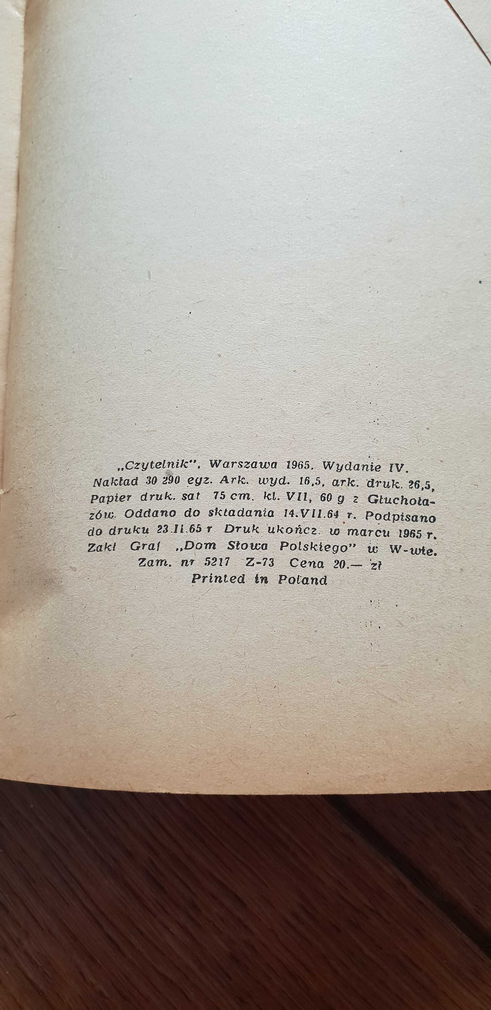 Książka rok 1965 "Moja wojna trzydziestoletnia" Magdalena Samozwaniec