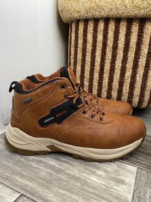 Зимние мужские ботинки нубук, плотный мех Sguu Sayota