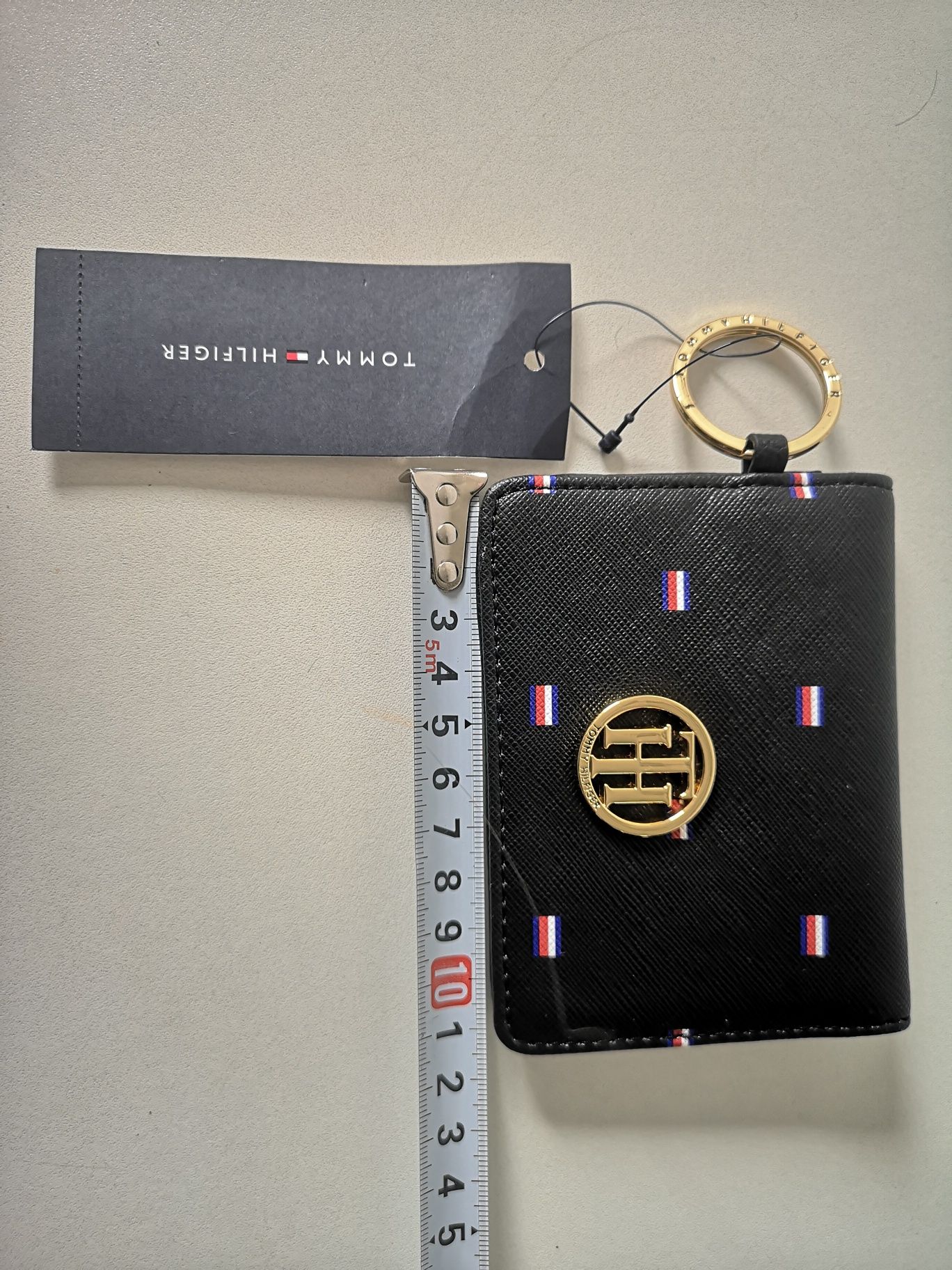 Tommy Hilfiger-Nowy oryginalny z metką portfel/etui na karty na brelo.