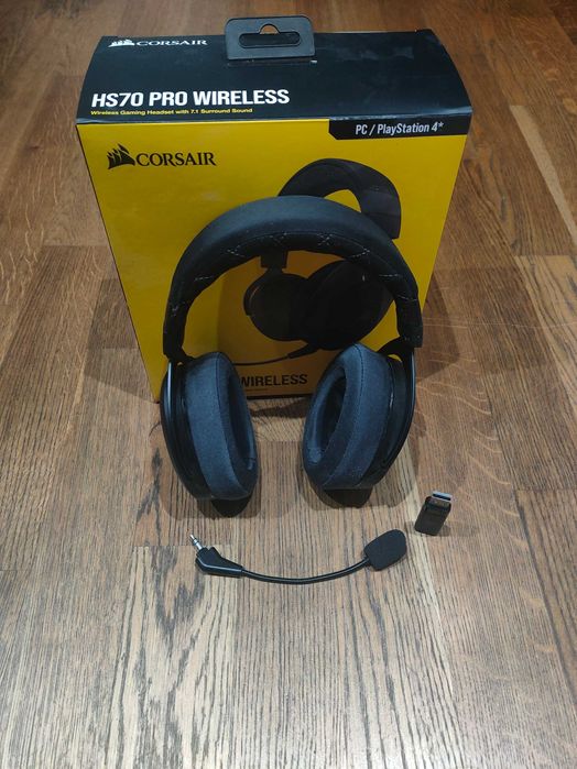 Bezprzewodowe słuchawki Corsair HS70 Pro Wireless. PC/Konsole