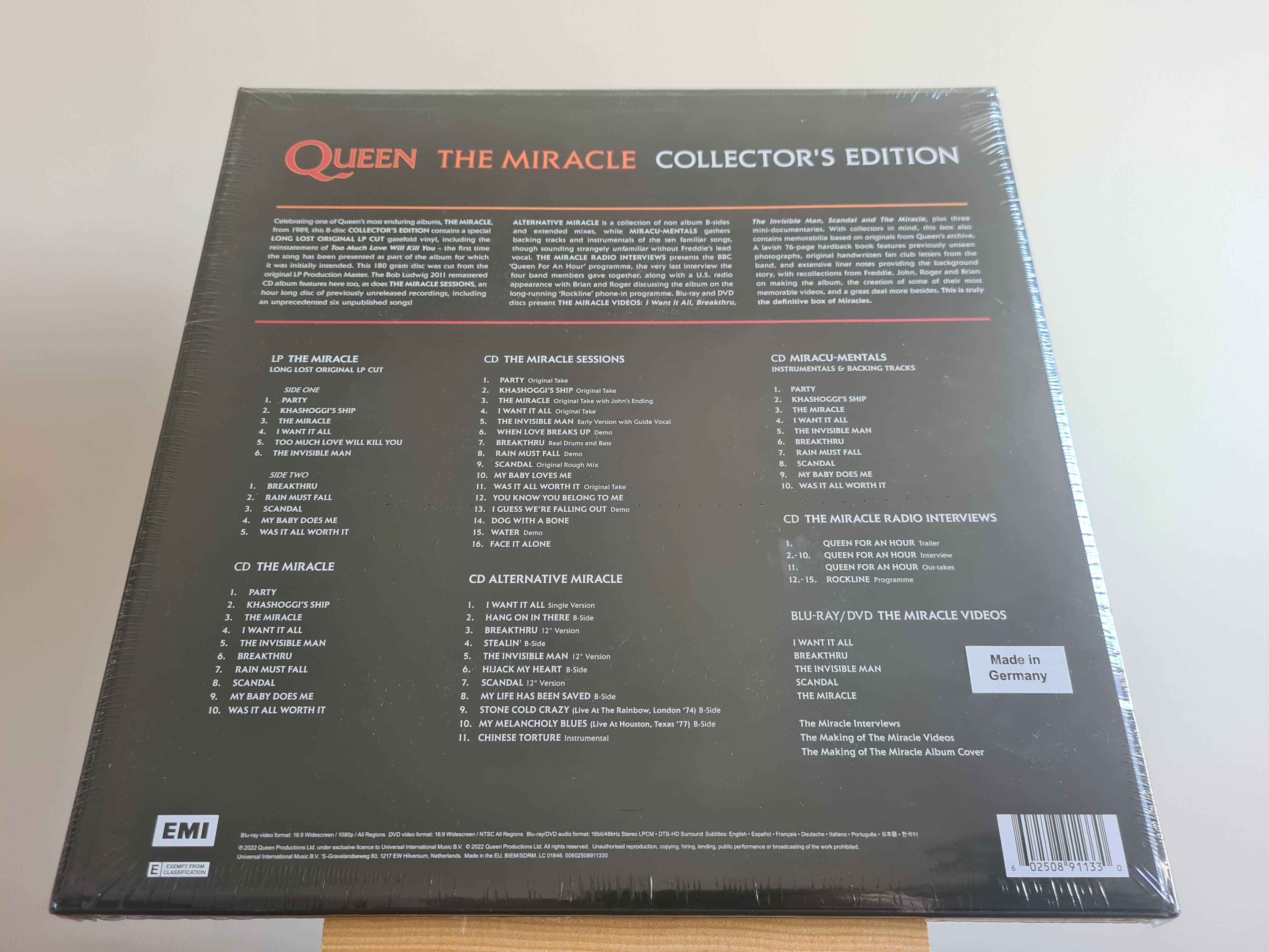 QUEEN The Miracle Super Deluxe Collectors Edition box kolekcjonerski