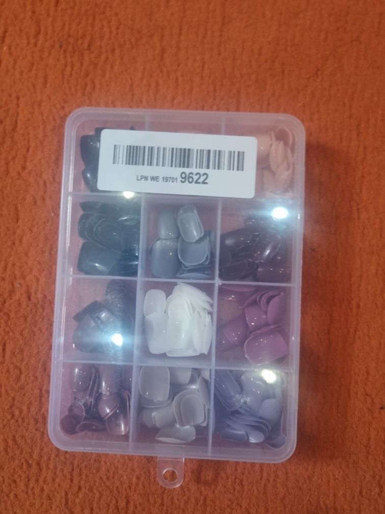 Opakowanie sztuczny paznokci hybrydowych,  12 kompletów