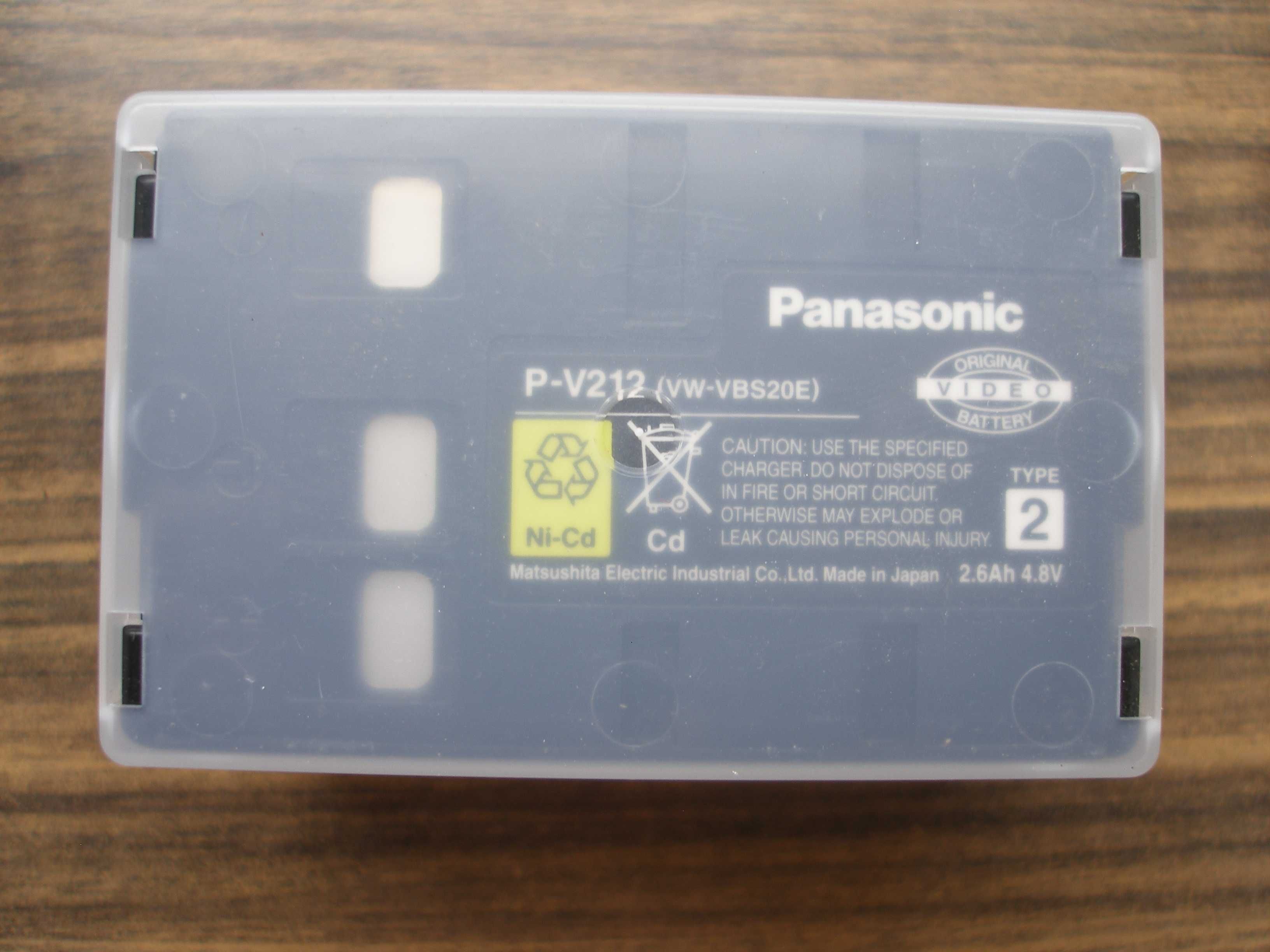 Akumulator do kamery VHS-C Panasonic P-V212 VW-VBS20E 2,6Ah 4,8V W-wa