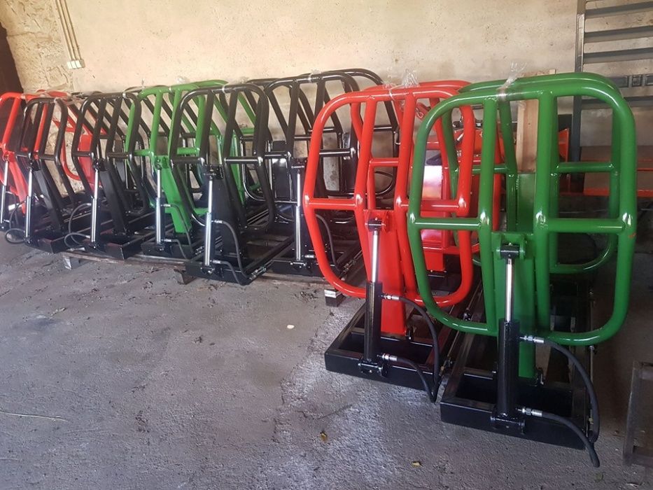 Pinça porta rolos nova para carregador frontal