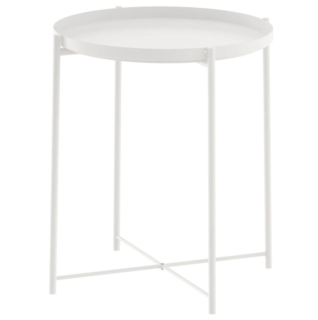 Metalowy stolik z tacą gladom ikea