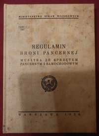 Regulamin broni pancernej Musztra ze sprzętem pancernym i samochodowym