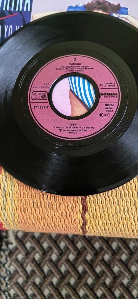 Sabrina - Like A Yo Yo, 7"singiel winylowy Italo disco