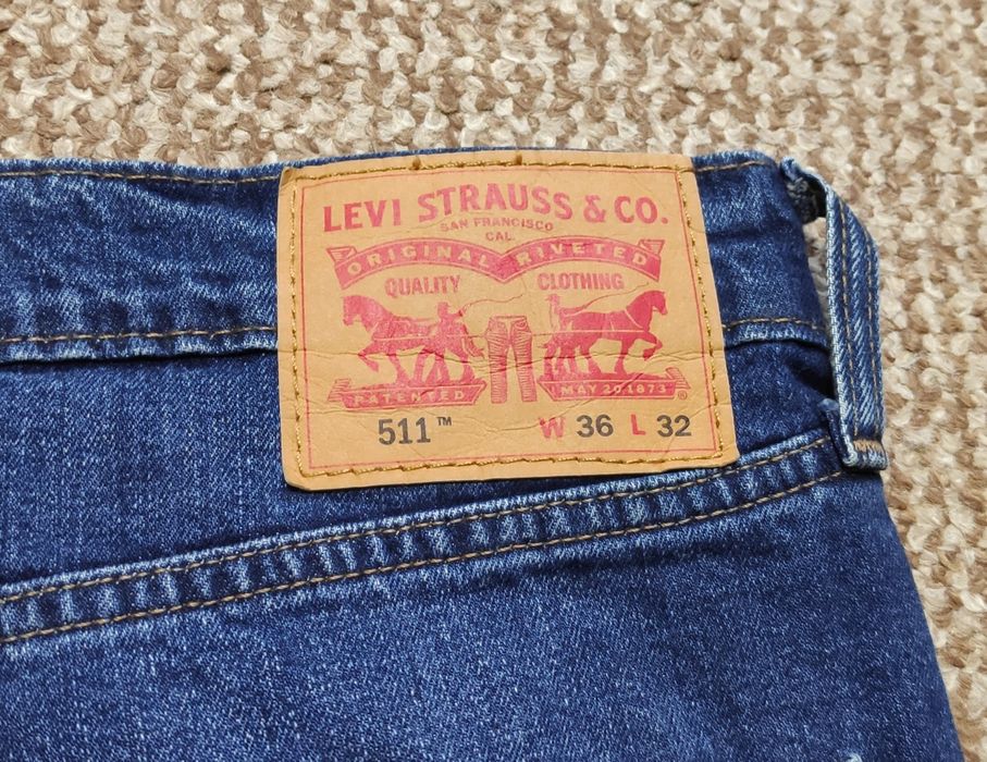Levi's 511 W36 L32 джинси slim fit оригінал сині