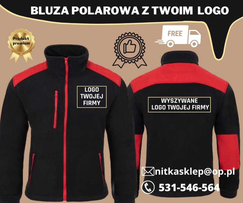 Polar z logo firmy