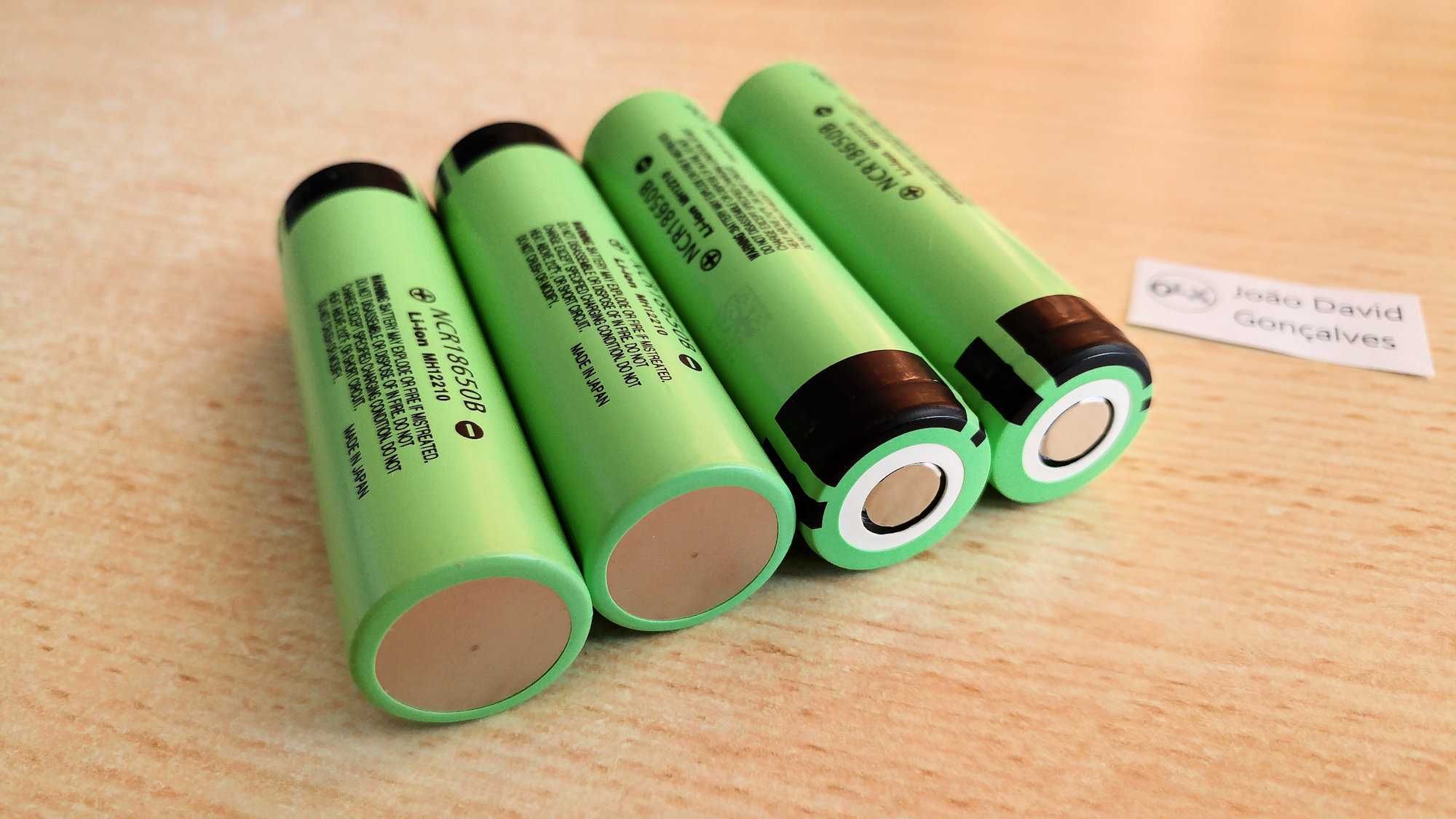 Pilha bateria 18650 Panasonic 3.7V 3400mAh recarregável