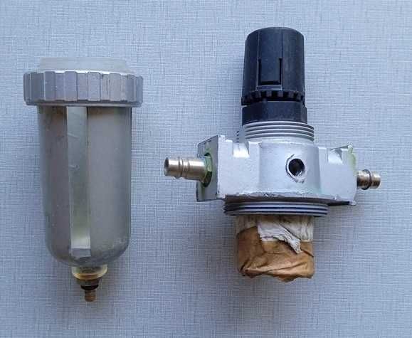 Фильтр с редуктором для газового баллона, б/у.