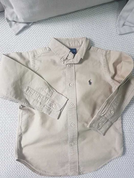 RALPH Lauren śliczna beżowa koszula cztery latka