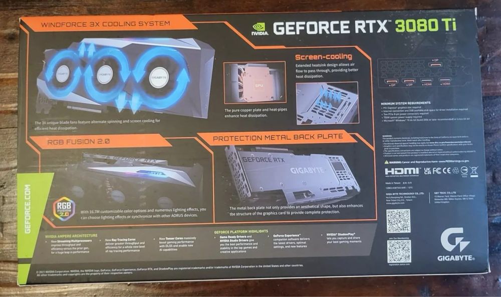 Відеокарта Gigabyte GeFore RTX 3080 Ti 1710 MHz Gaming OC 12G