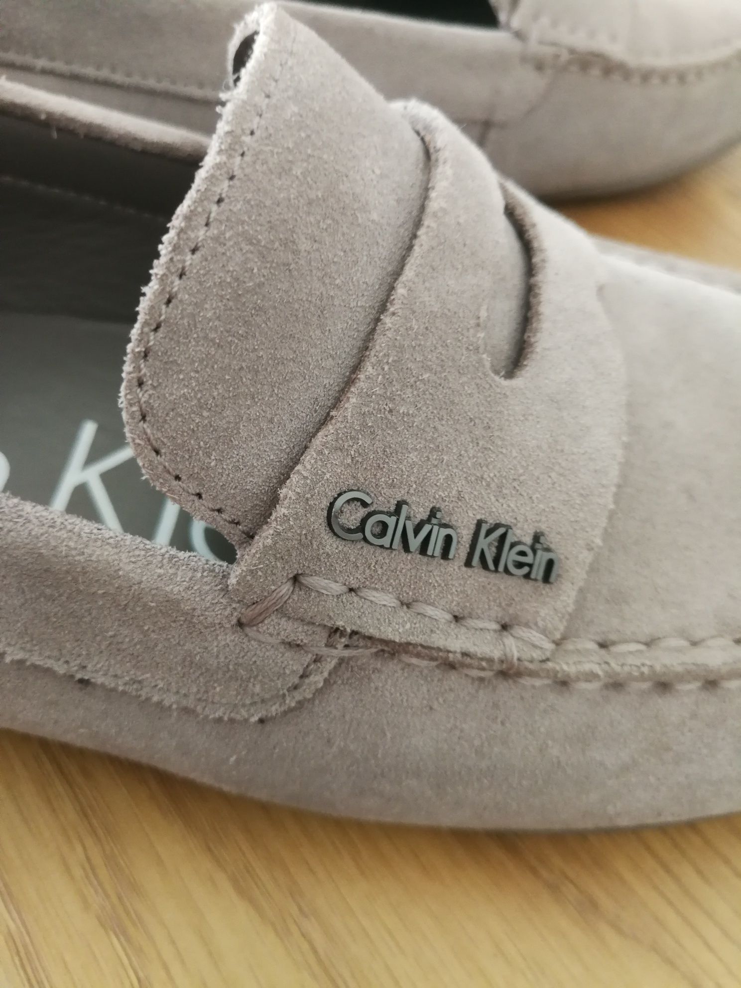 Брендові шкіряні мокасини туфлі Calvin Klein оригінал