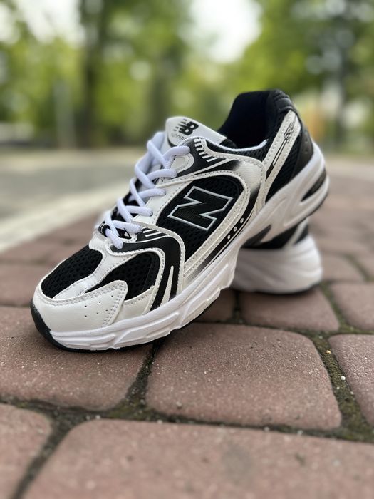 Кросівки New balance 530 black white чорні білі жіночі чоловічі
