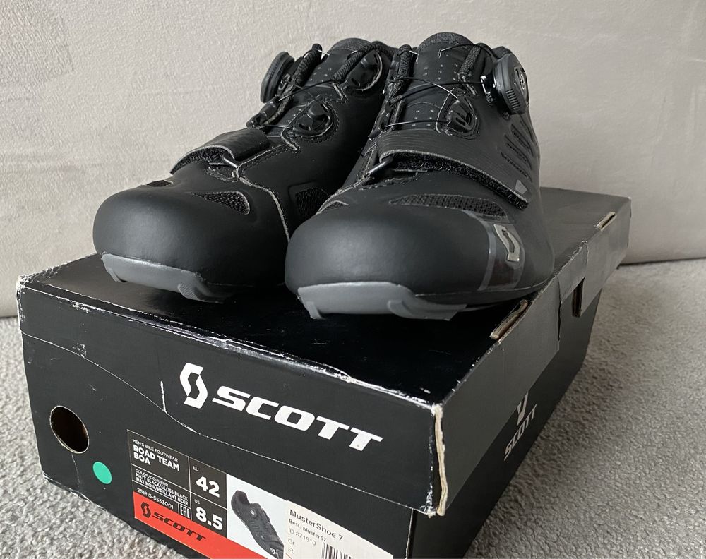 Buty rowerowe szosowe Scott Road Team Boa czarne nowe rozmiar 42 27cm