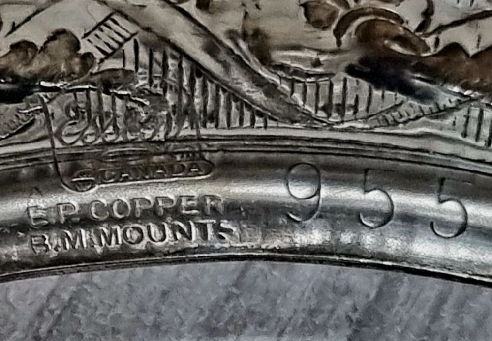 Posrebrzana i sygnowana maselniczka Cooper