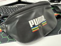 Бананка PUMA чорна з  екошкіри | б/в у гарному стані сумка на пояс