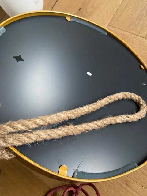 Lustro wiszące rama stare złoto średnica 40 cm NOWE Tk Maxx