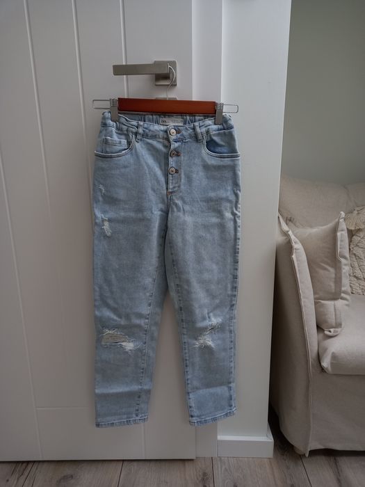 Jeansy niebieskie Zara 13-14 lat 164cm