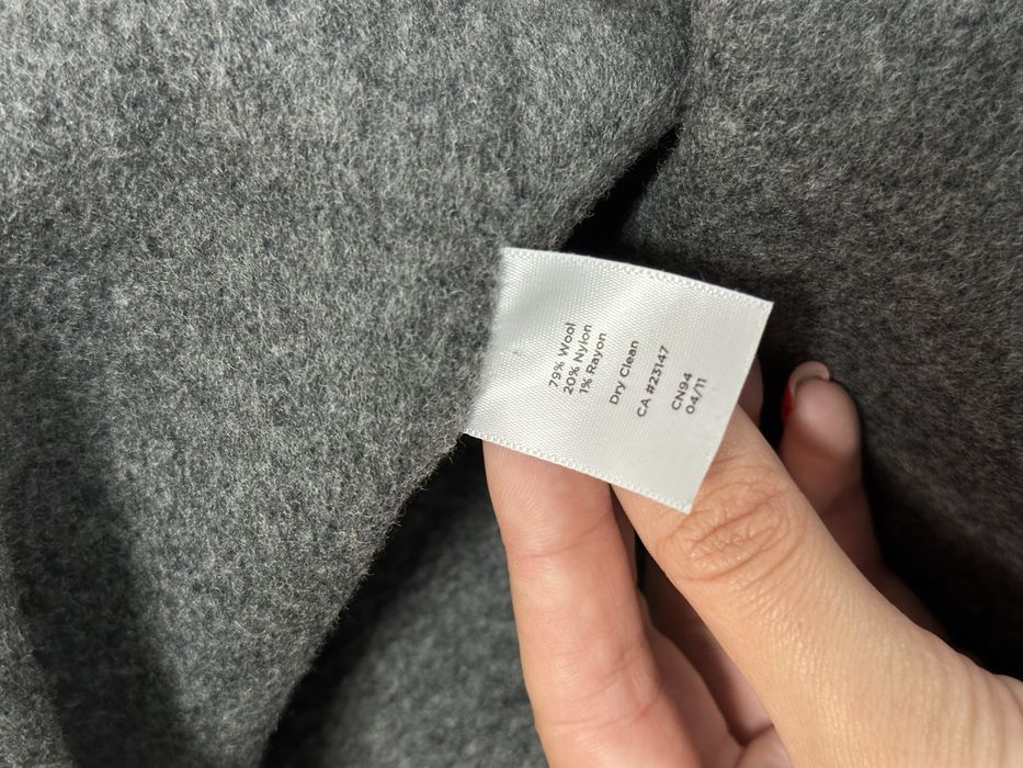 Сіре Шерстяне пальто як zara