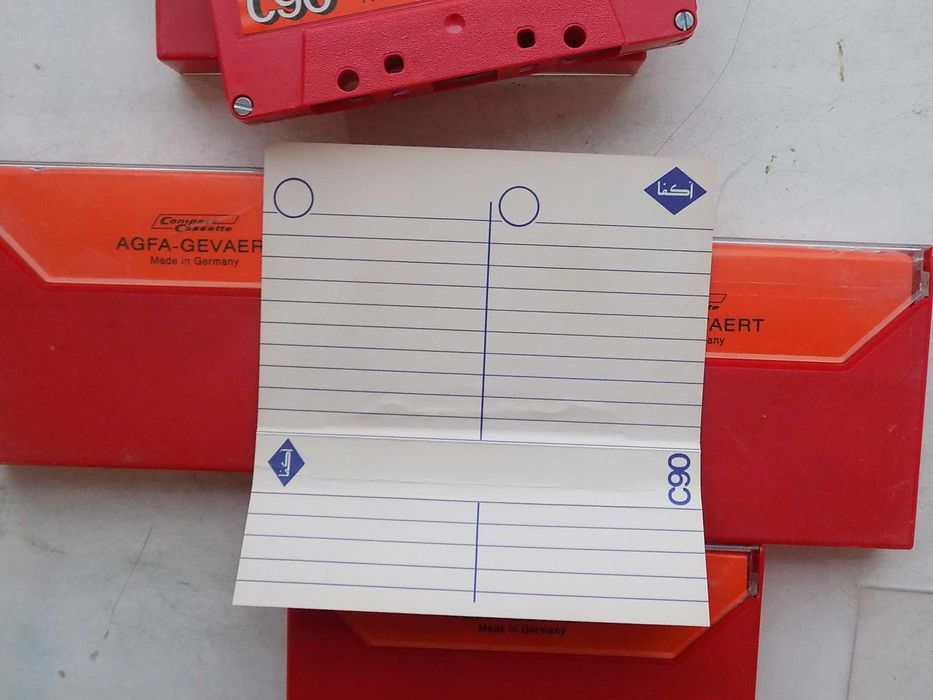 Аудиокассета Agfa-gevaert C90 Low-Noise 1978 г новая