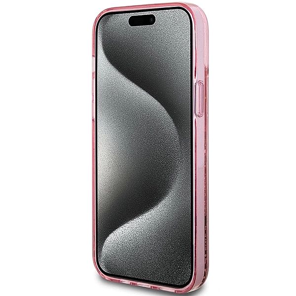 Etui Guess Liquid Glitter Gold Stripes na iPhone 15 Plus / 14 Plus - r
