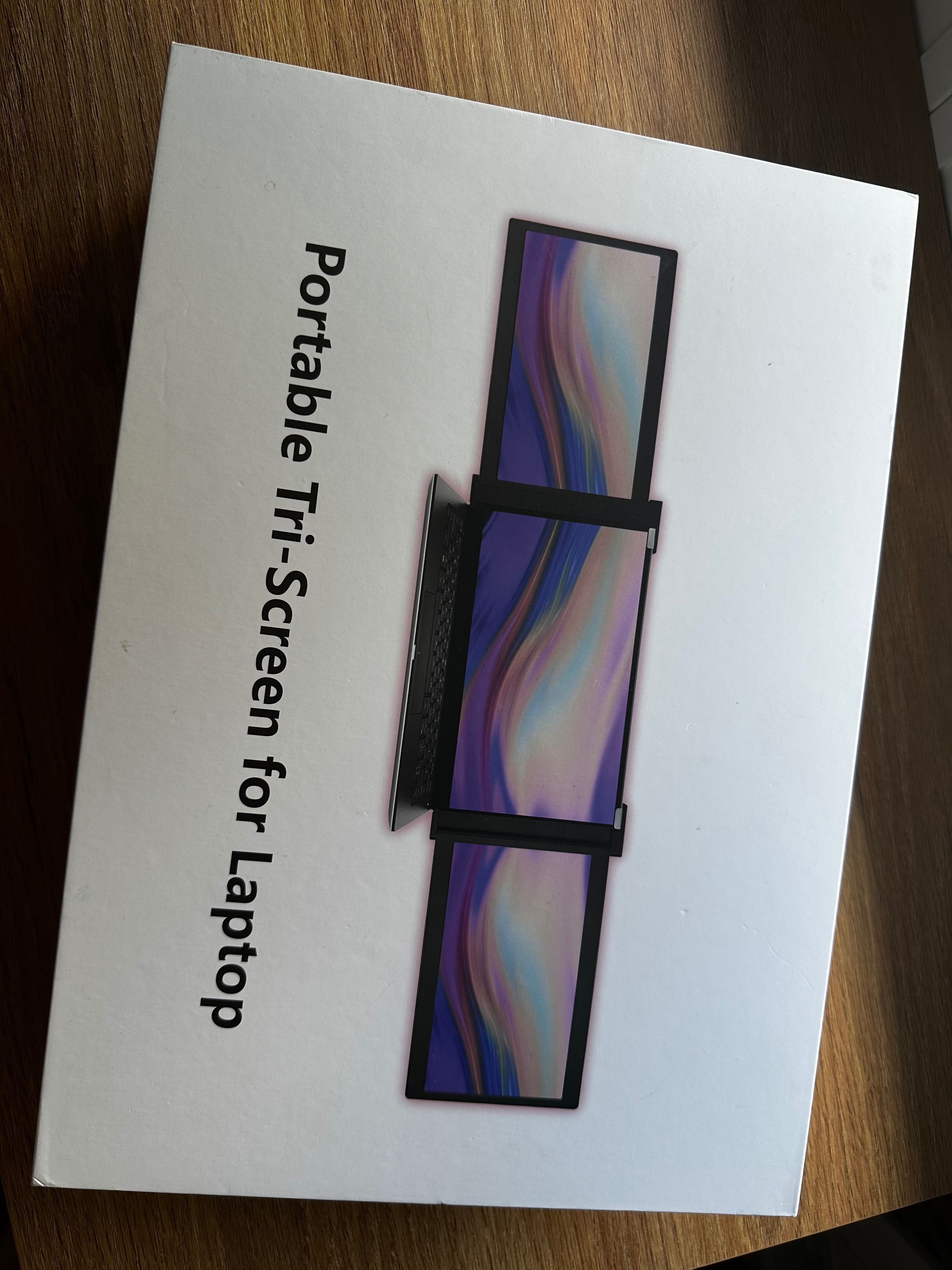 Portable Tri-Screen for Laptop Model: 3M1106D