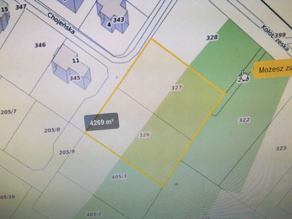 Duża,atrakcyjna działka budowlana z lasem