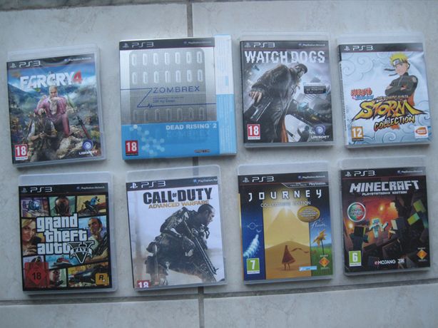 PS3 Vários jogos físicos com caixa