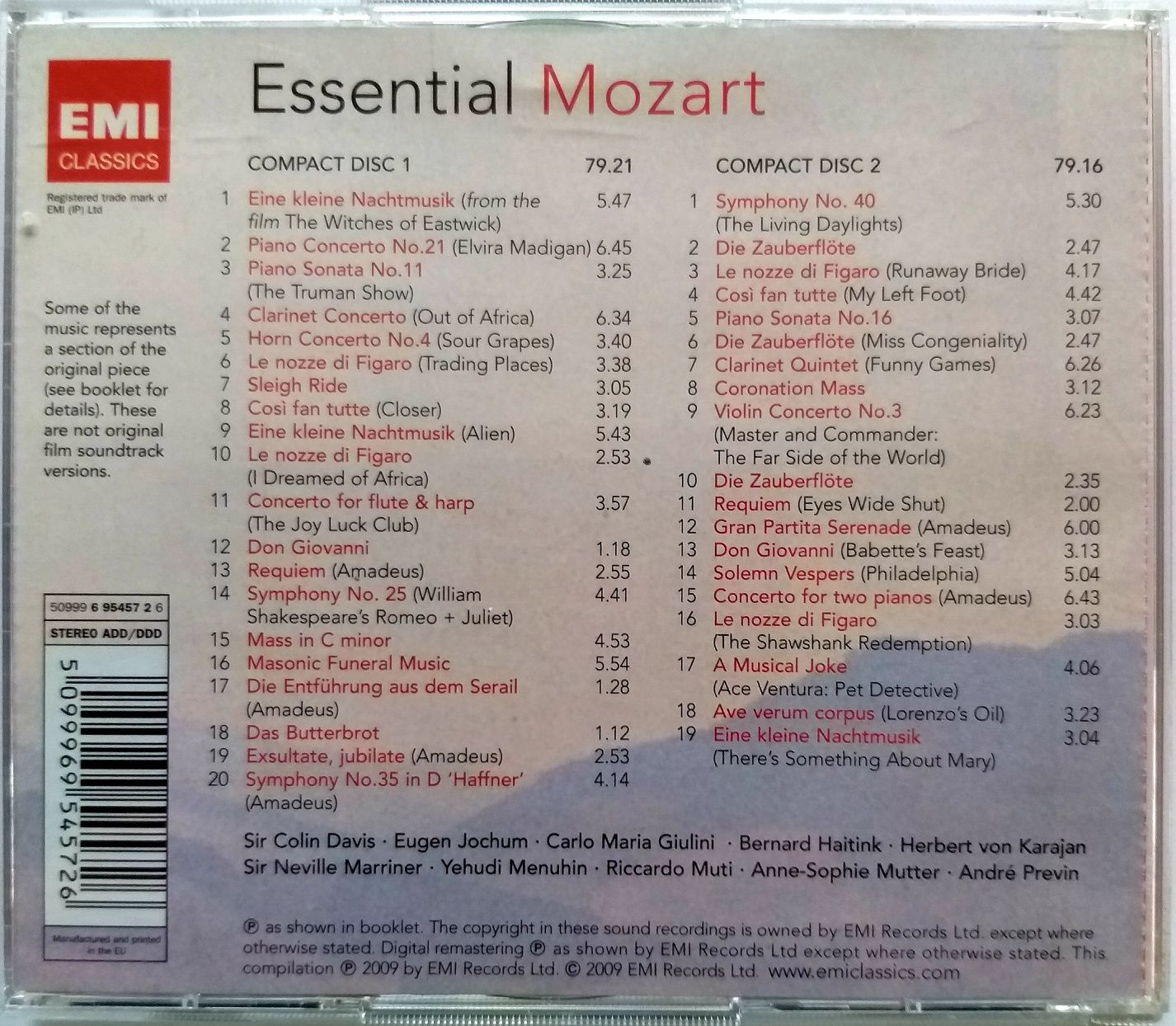 Mozart Essential 2CD 2009r
