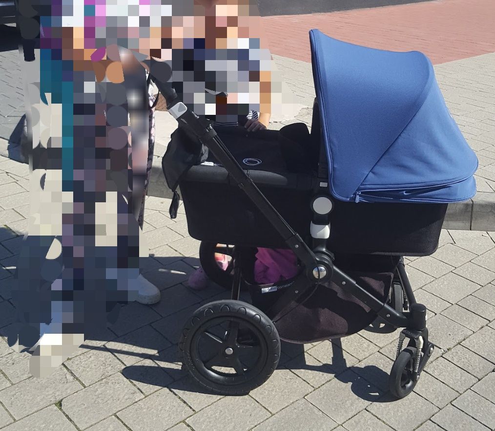 Bugaboo Cameleon 3 czarna rama, gondola składana na płasko, gratisy