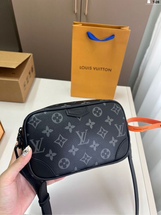 Сумка Louis Vuitton мужская черная shadow унисекс оригинал