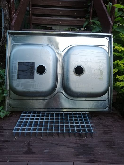 zlewozmywak ze stali nierdzewnej 80 x 60