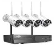 Hiseeu - zestaw monitoringu: NVR + 4 kawery WiFi