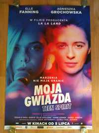 Plakat filmowy MOJA GWIAZDA. TEEN SPIRIT/Oryginał z 2019 roku.