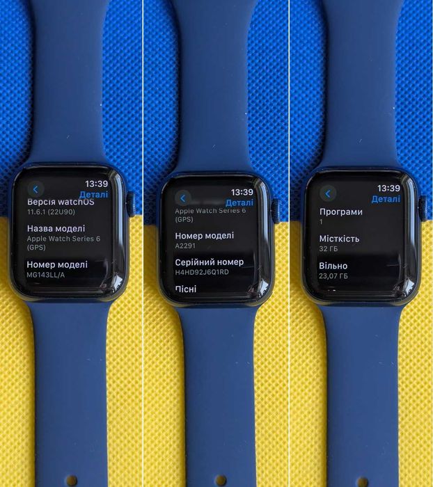 Доступні все працює Apple Watch 6 40 Все працює АКБ 85%