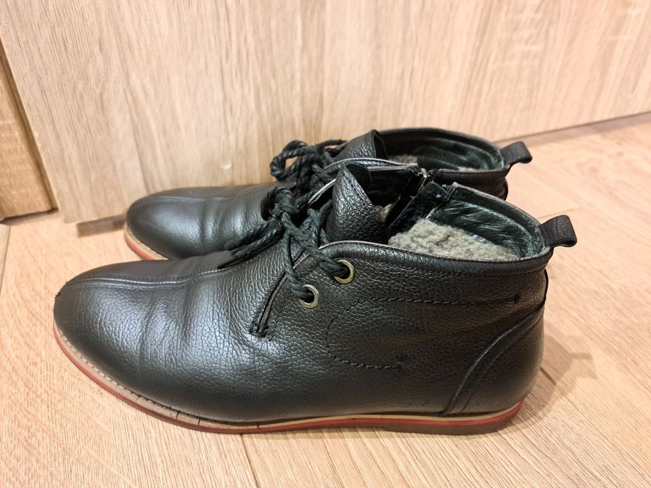 Ботинки зимние на цигейке. Miratti. Туфли. Кожа.