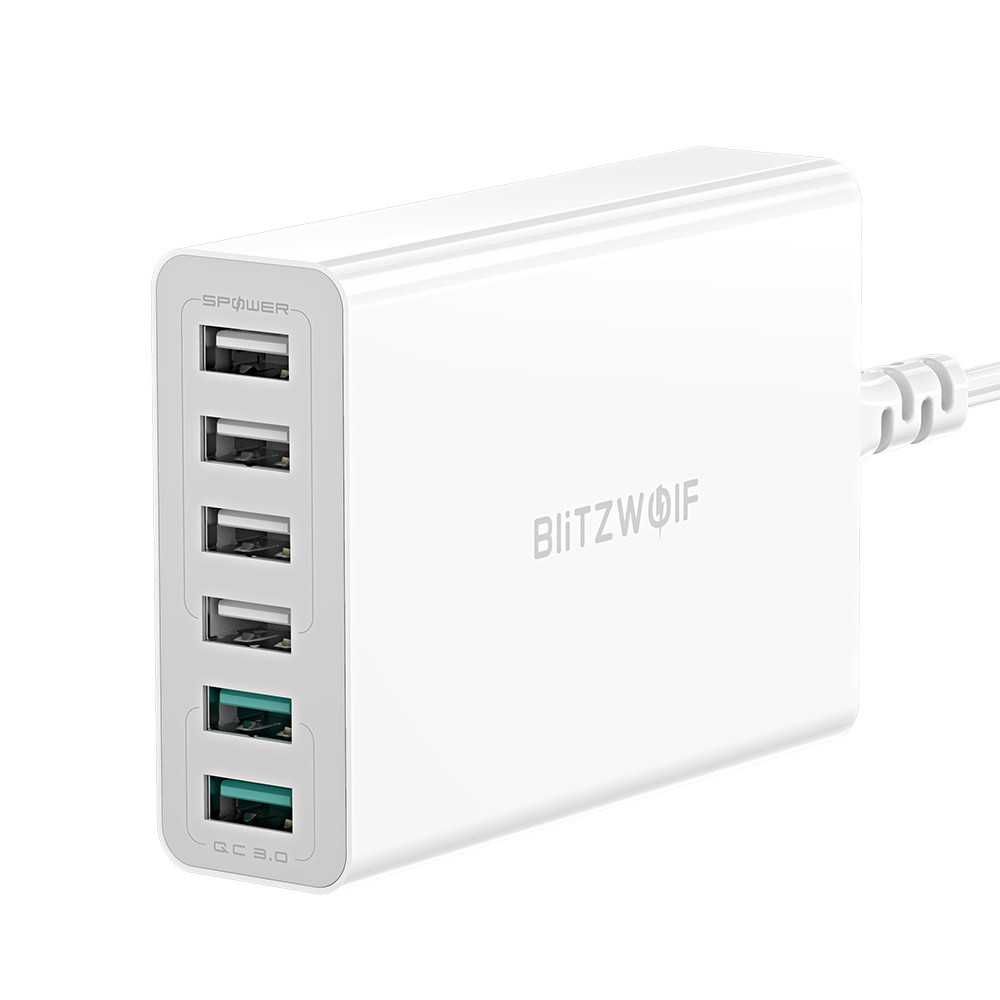 Carregador Rápido OC3.0 BlitzWolf - 6-Ports High Speed