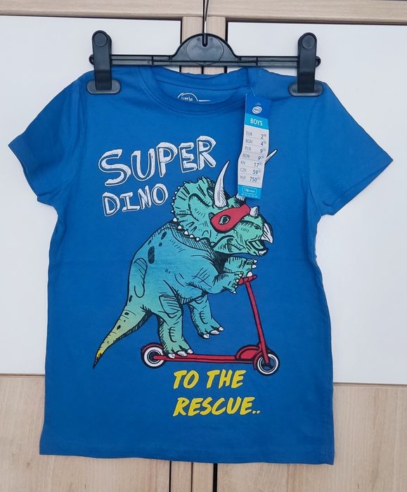 koszulka chłopięca dinozaur 116