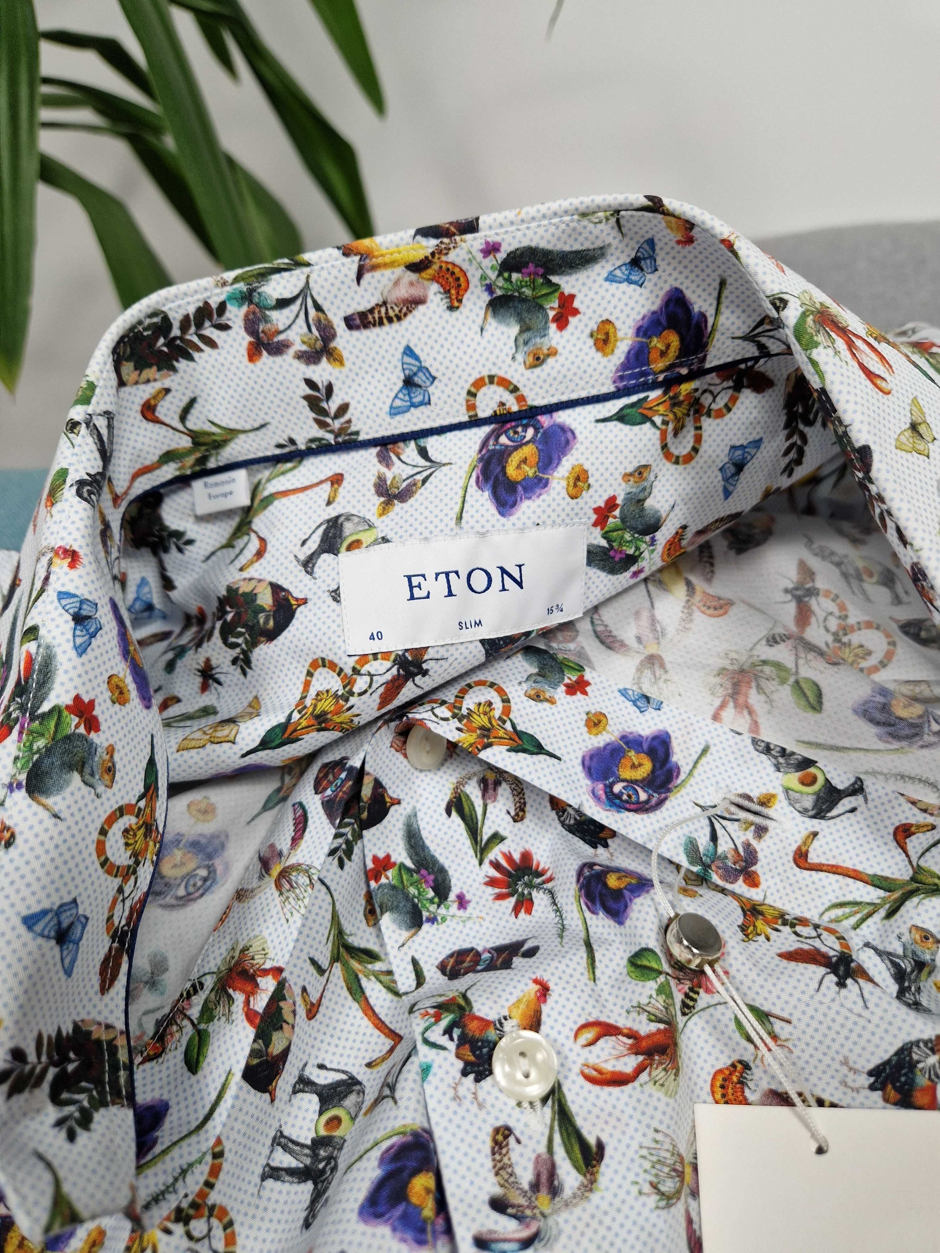 Eton Poplin Shirt for Men's Slim Fit koszula męska rozmiar 40