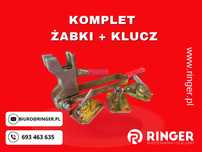Żabki napinające RINGER Komplet 100 sztuk + klucz do napinania żabka