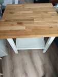 Stolik Ikea hemnes na kółkach + dodatkowy blat Godula 10.24