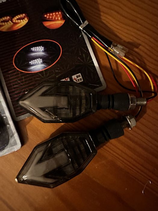 Piscas LED 12V para moto, motocicleta